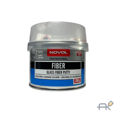 Шпатлёвка NOVOL FIBER со стекловолокном  0.2кг РП